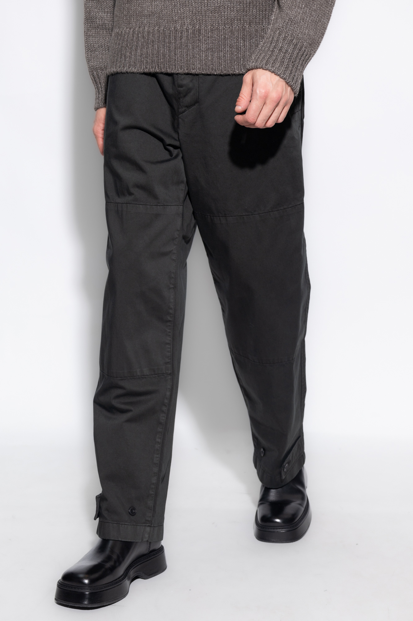 Lemaire Cotton cargo trousers