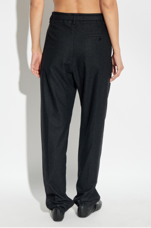 Lemaire Trousers with cashmere finish