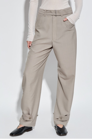 Lemaire Pantalones con cinturón