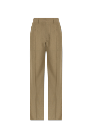 Creased trousers