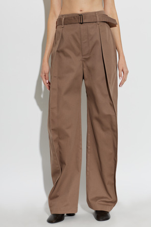 Lemaire Pantalones con cinturón