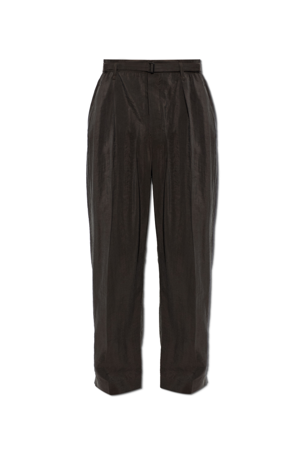 Silk trousers with a belt od Lemaire