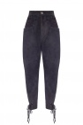Isabel Marant NAVY BLUE Leather trousers
