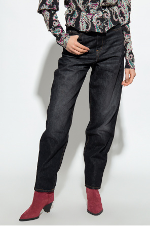 GenesinlifeShops Italy - waisted jeans Marant Etoile - Summer easy dress -  Black High