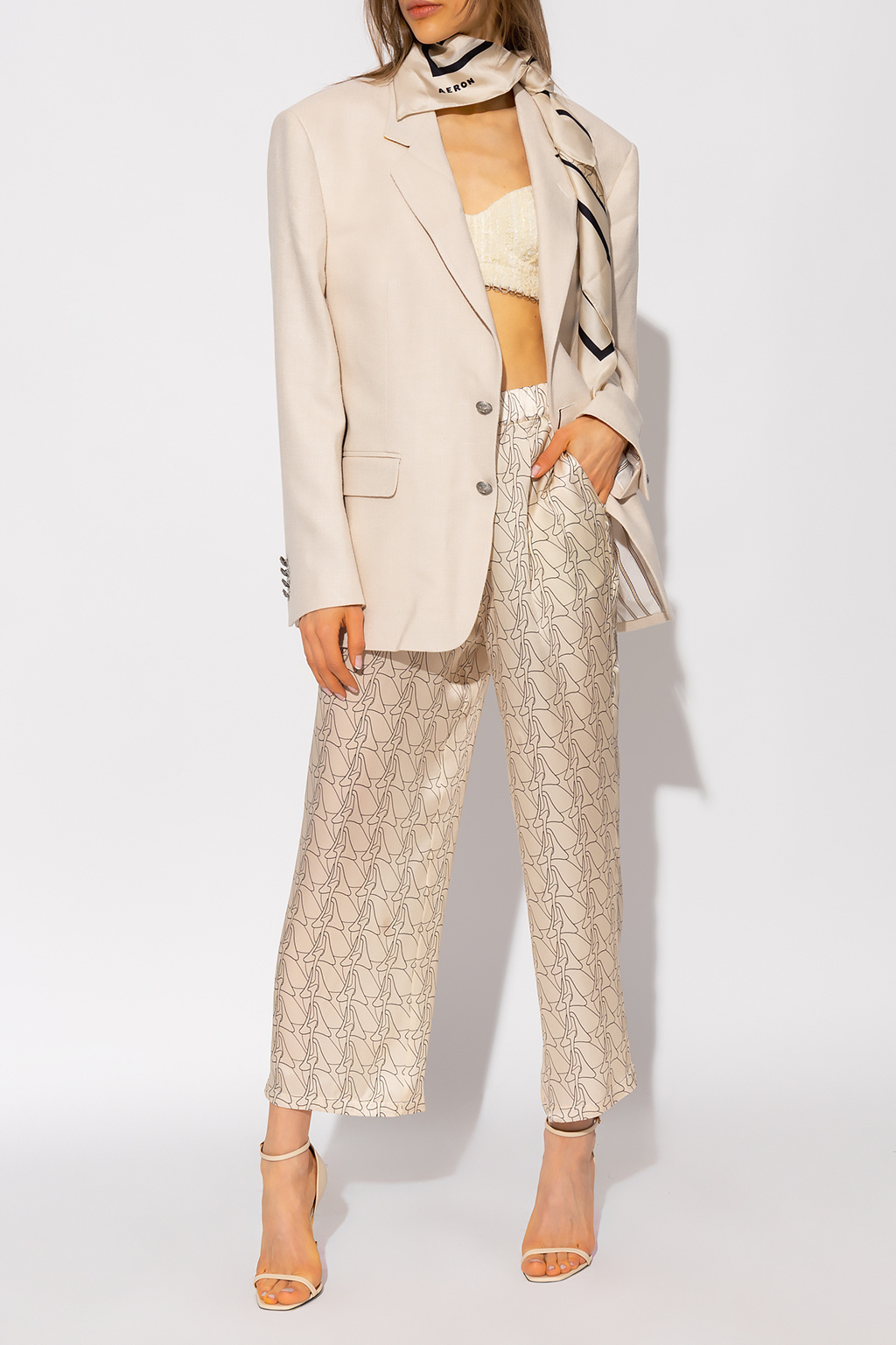 Aeron ‘Arcade’ silk Straight trousers