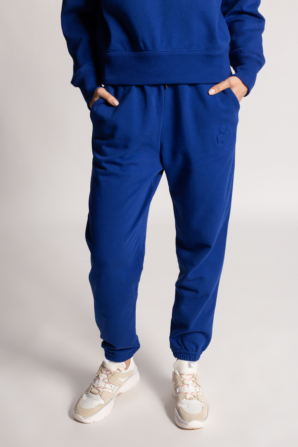 Ældre Dekorative Kristendom Blue Sweatpants with logo Marant Etoile - Vitkac TW