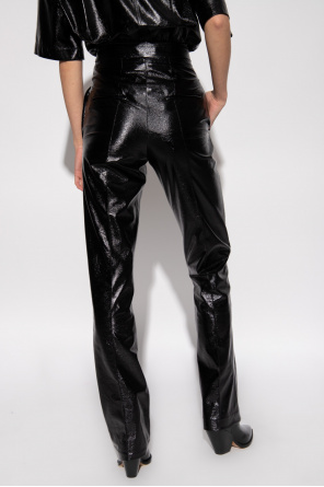 Black 'Hizilis' leather trousers Isabel Marant - GenesinlifeShops Chile -  camilla forbidden fruit dress item