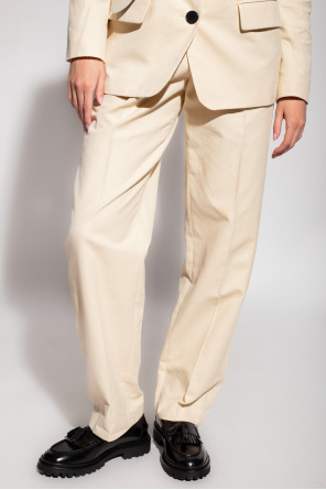 Threadbare Printed Satin Shirt Dress ‘Miro’ pleat-front trousers
