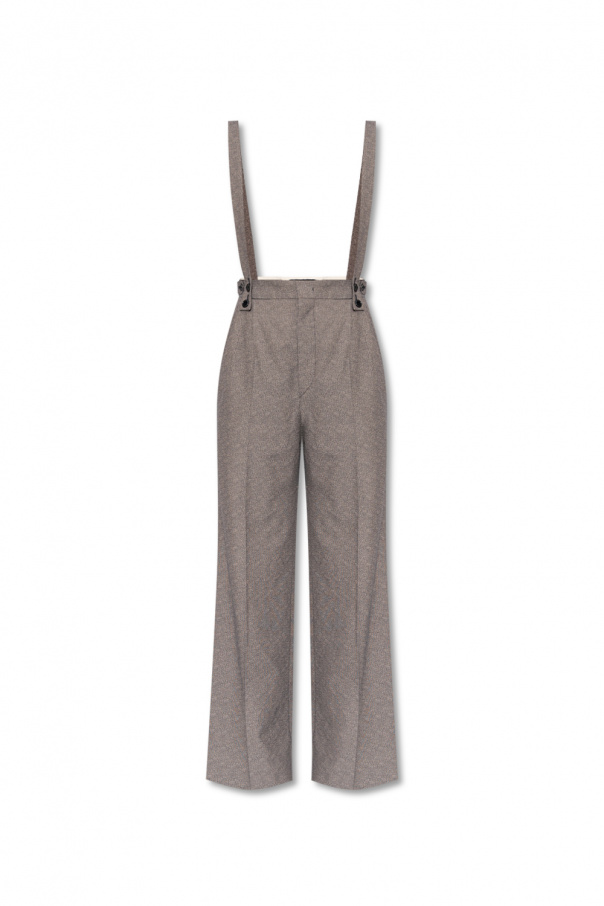 Isabel Marant ’Jessica’ satinset trousers with suspenders