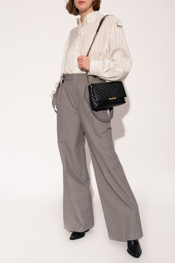 Isabel Marant ’Jessica’ trousers Versace with suspenders