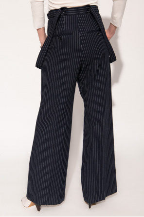 Isabel Marant ’Jessica’ trousers plunge with suspenders