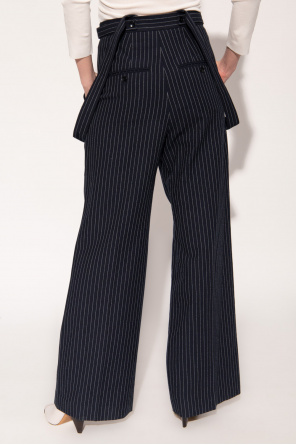 Isabel Marant ’Jessica’ trousers Puddle with suspenders