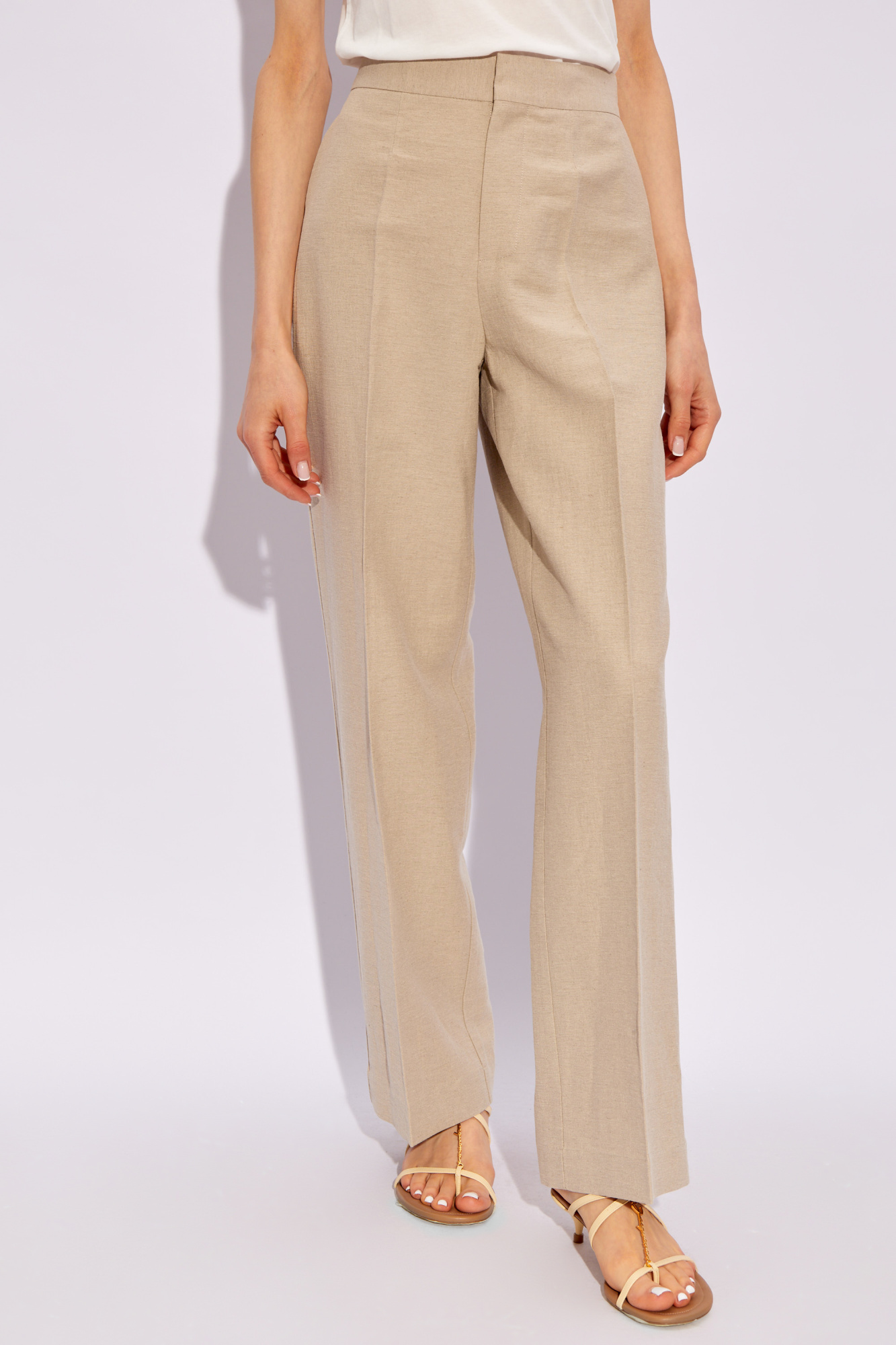 Aeron 'Dene' pleat-front trousers