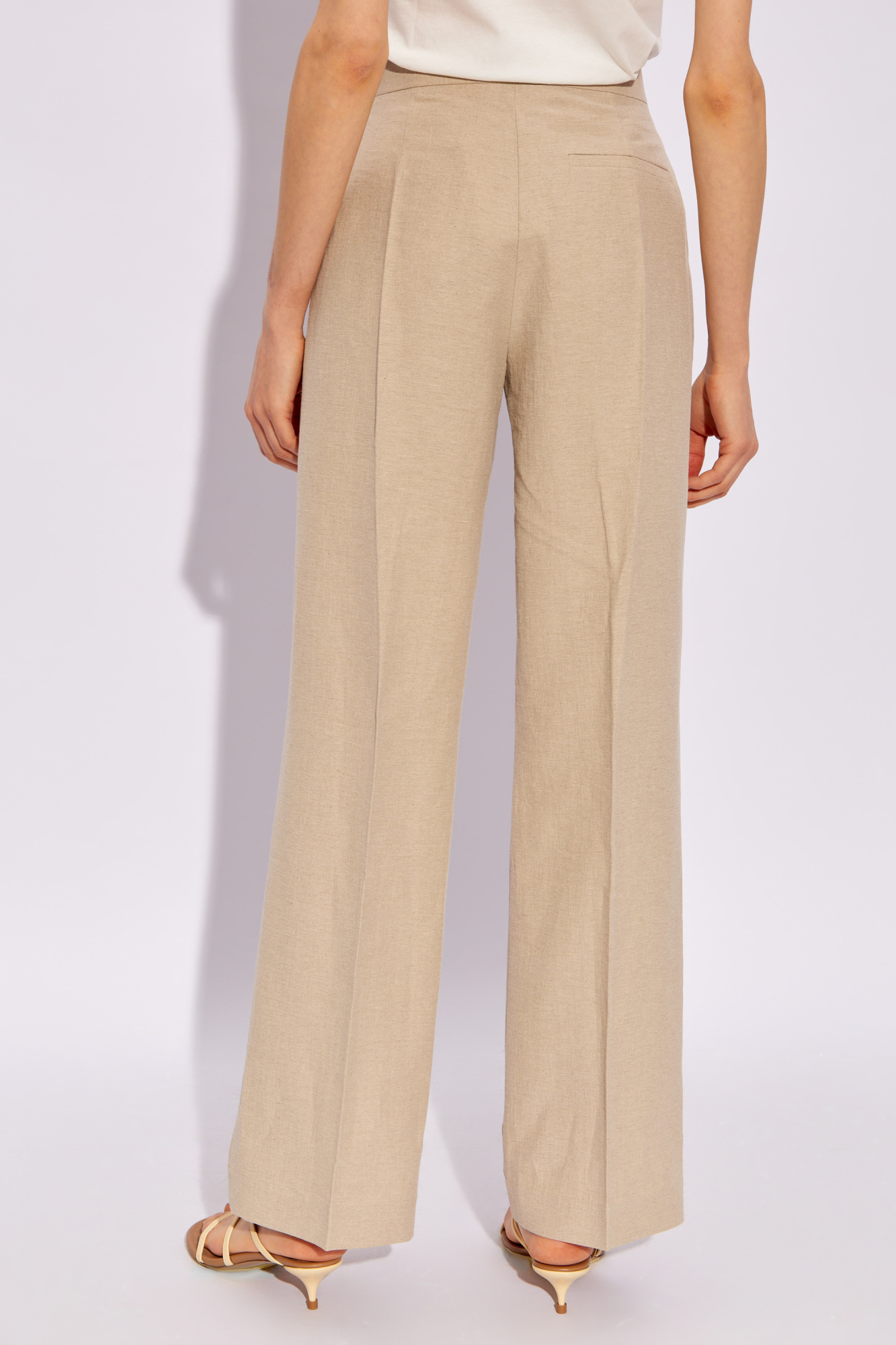 Aeron 'Dene' pleat-front trousers