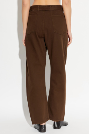Lemaire Spodnie o luźnym kroju z paskiem