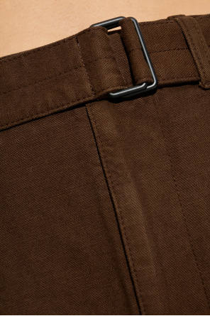 Lemaire Spodnie o luźnym kroju z paskiem