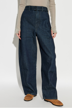 Lemaire Jeans mit Gürtel