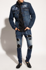 Philipp Plein NAVY BLUE Distressed jeans