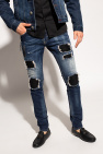Philipp Plein NAVY BLUE Distressed jeans