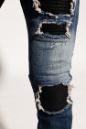 Philipp Plein NAVY BLUE Distressed jeans