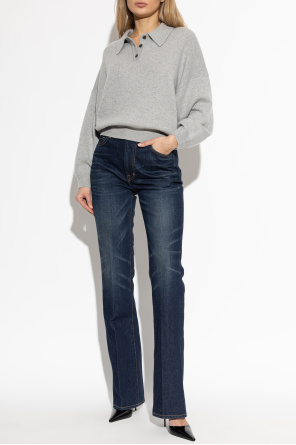 Jeans with distressed details od Tom Ford
