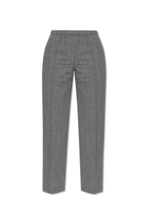 Creased trousers