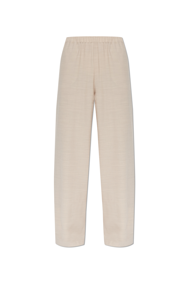 Wool trousers with straight-leg cut od Fabiana Filippi