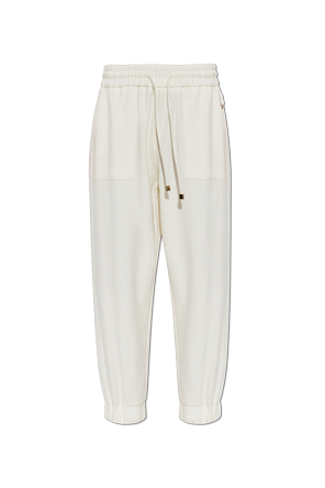 Trousers with elasticated cuffs