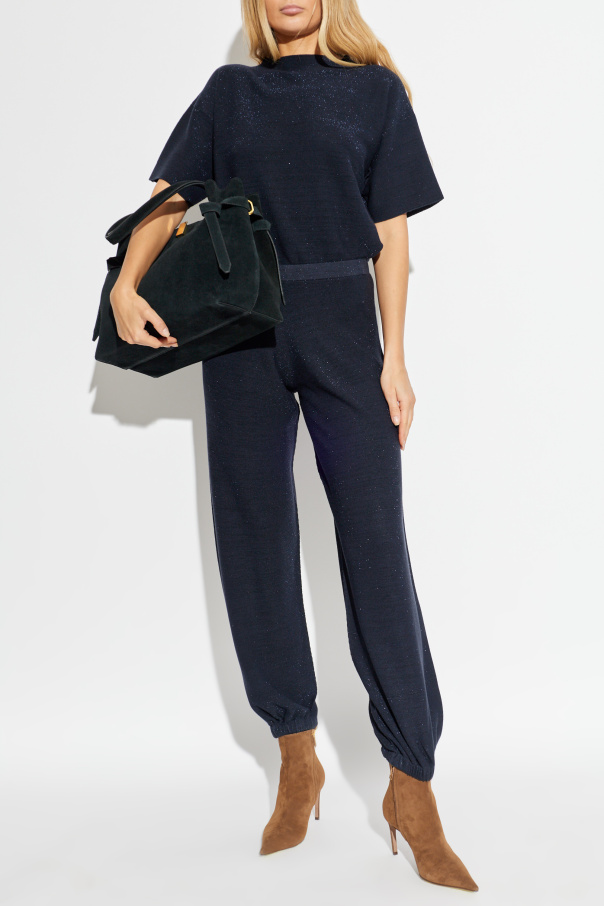 Fabiana Filippi Trousers with lurex thread