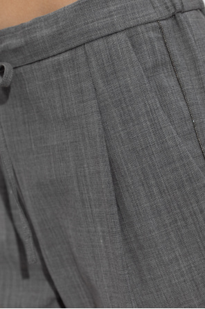 Fabiana Filippi Wool pleated trousers