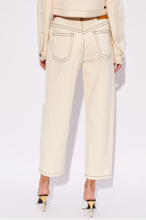 Marni High-waisted cotton trousers