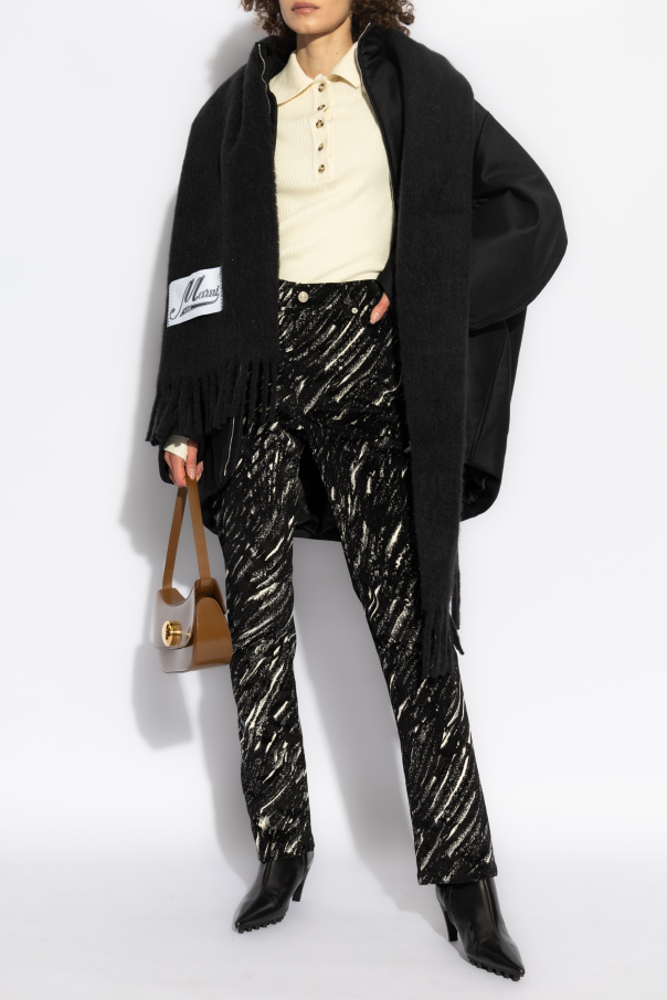 Marni Trousers with velvet finish