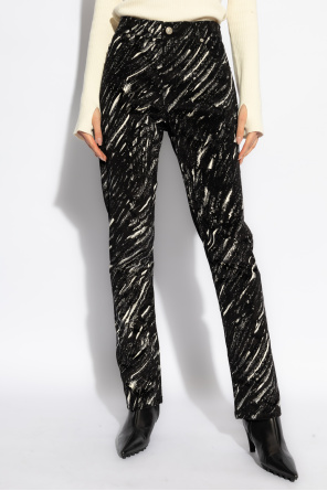 Marni Trousers with velvet finish