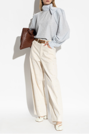 Trousers with embroidered pattern od Marni