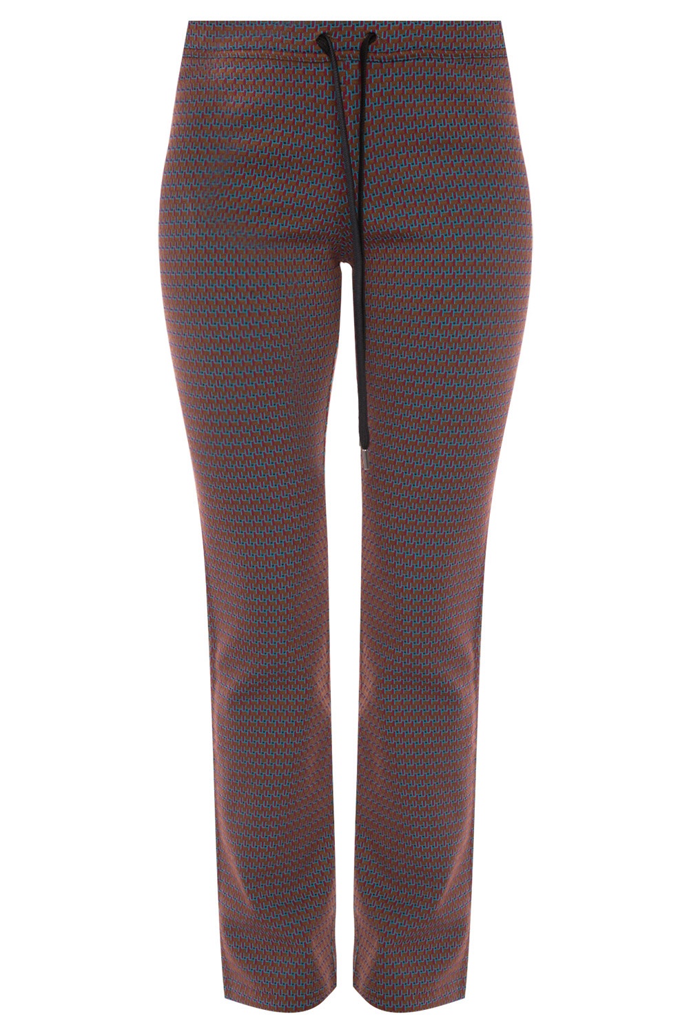 patterned flare trousers