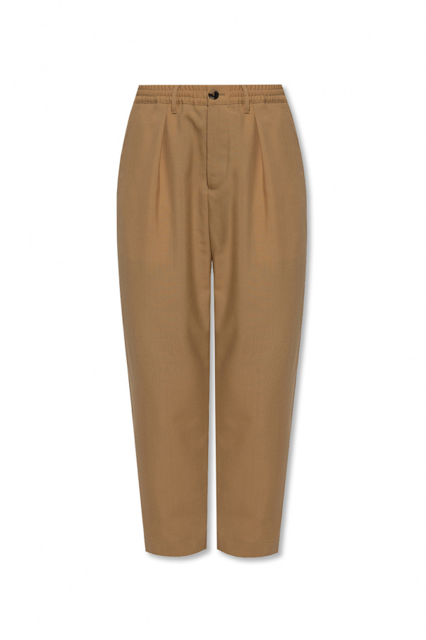 Marni Wool pleat-detail trousers