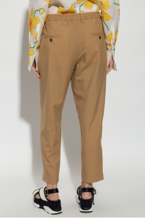 Marni Wool pleat-detail trousers