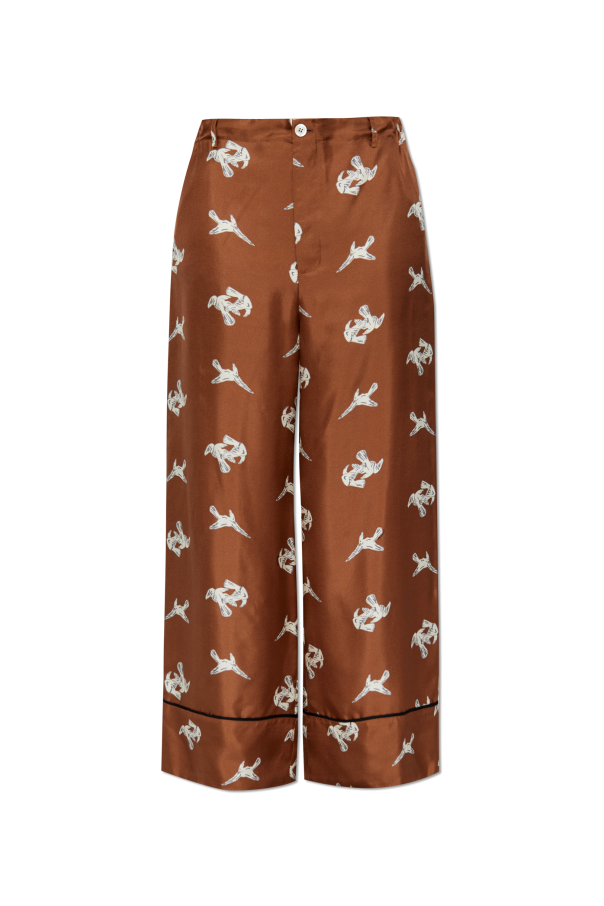 Silk pants with print od Marni
