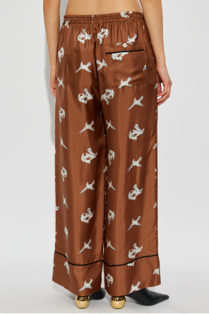 Marni Silk pants with print
