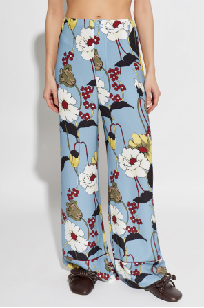 Marni Floral print trousers