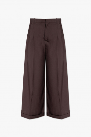 Wool pleat-front trousers od Marni