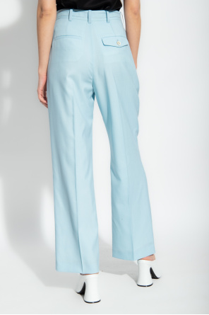 Marni Wool pleat-front Detail trousers