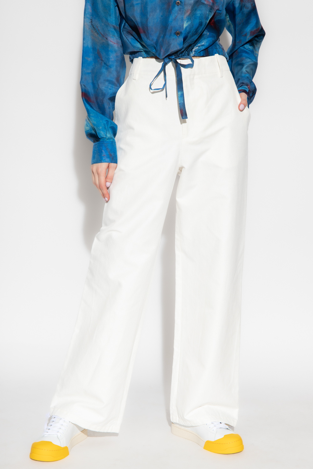 Alexis Pilou dress - IetpShops Germany - White Cargo trousers Marni