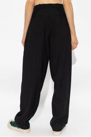 Marni Wool pleat-front trousers