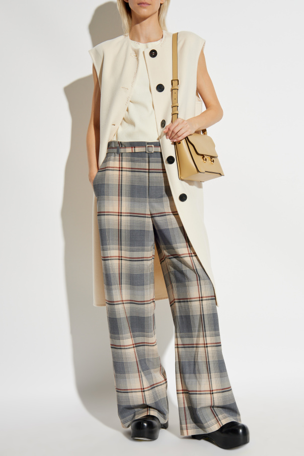 Marni Checked pattern trousers