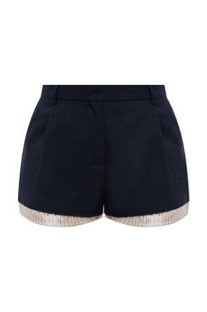 Raw-hem shorts