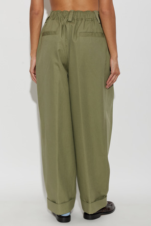 Marni Pantaloni din bumbac cu croială largă