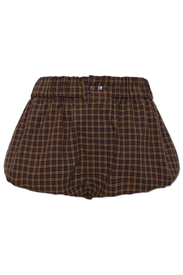 Cotton check shorts od Marni