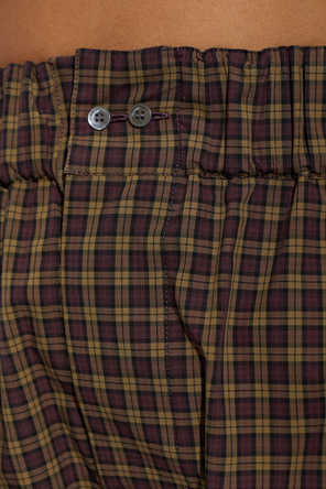Marni Baumwoll-Shorts mit Karomuster