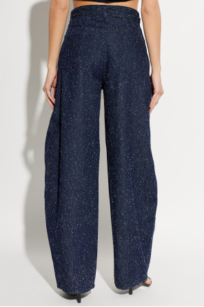 Jacquemus Jeansy z efektem `vintage`